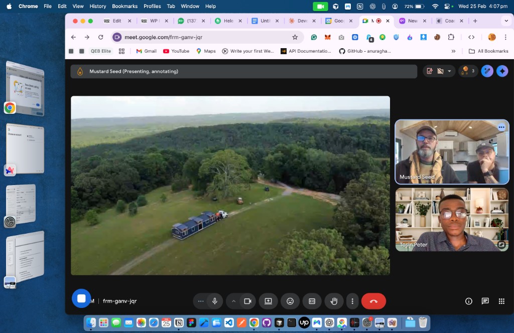 Video call with Mustard Seed about Launch planning